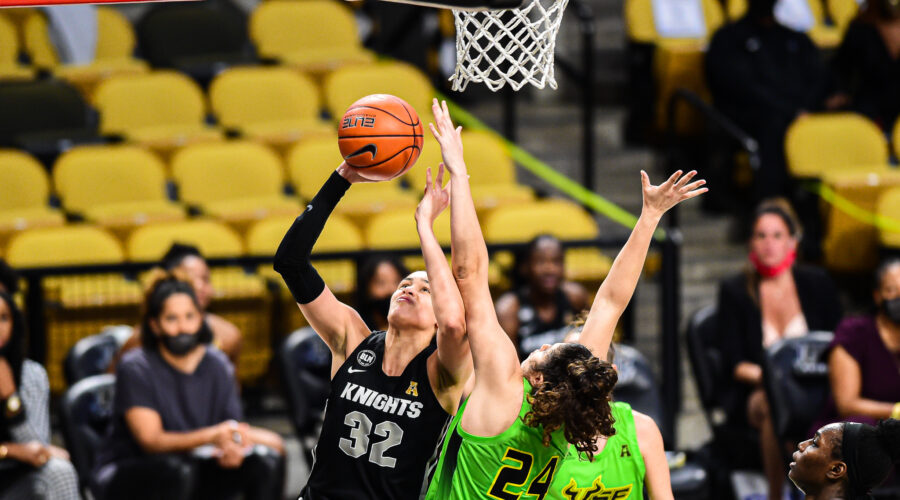 UCF Lady Knights DeHorn Bulls 58-45